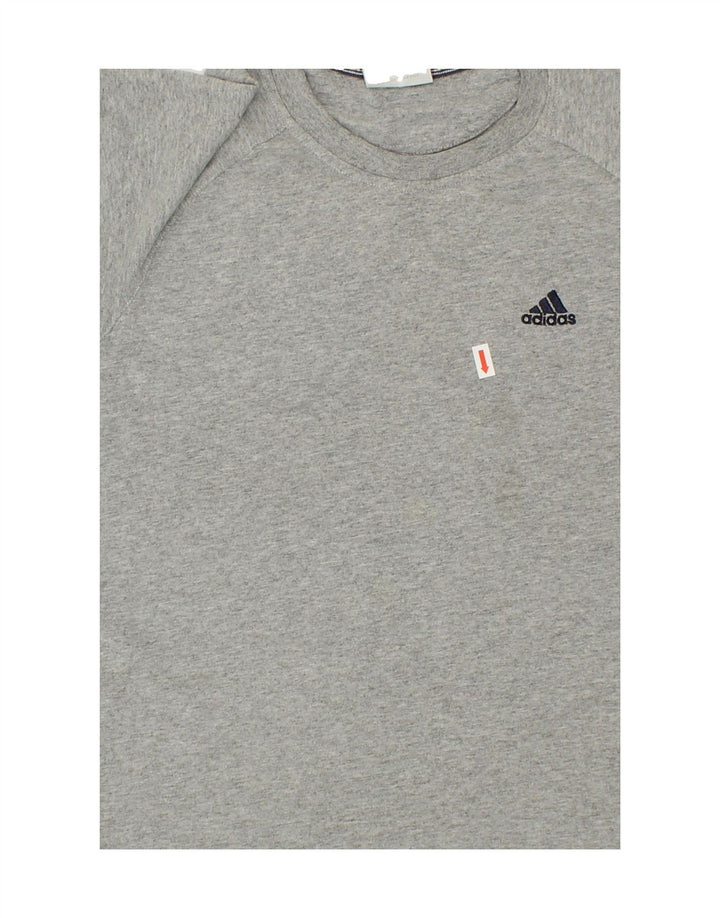 ADIDAS Womens T-Shirt Top UK 6 XS Grey Polyester Vintage Adidas and Second-Hand Adidas from Messina Hembry 