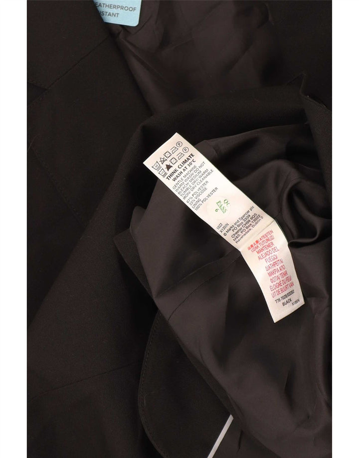 Jachetă pentru băieți Marks & Spencer, cu 2 nasturi, de formă regulată, 15-16 ani, neagră