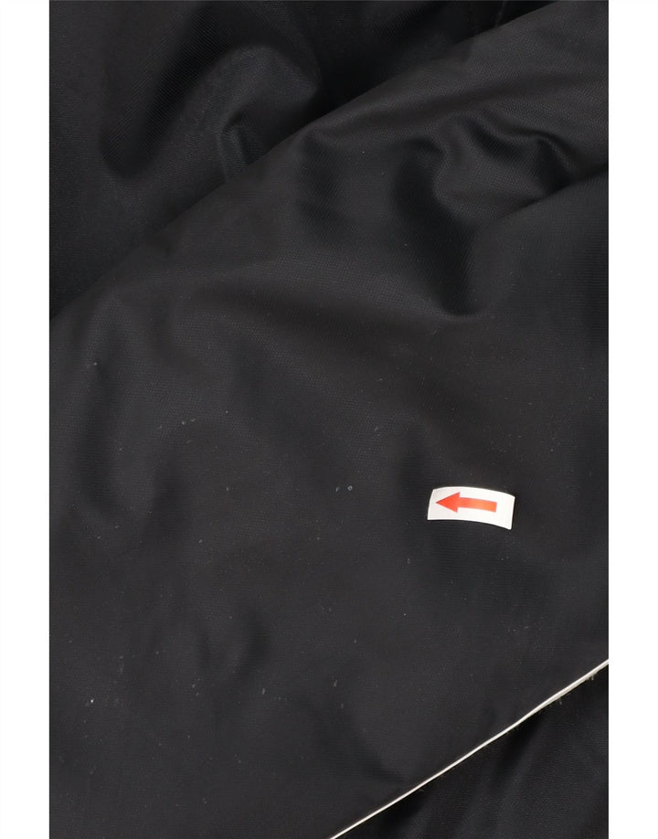 Jachetă căptușită cu glugă pentru bărbați Adidas UK 42 XL, poliester color bloc negru