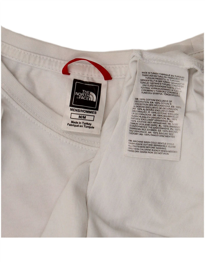 Tricou grafic pentru bărbați THE NORTH FACE Top Medium White Bumbac
