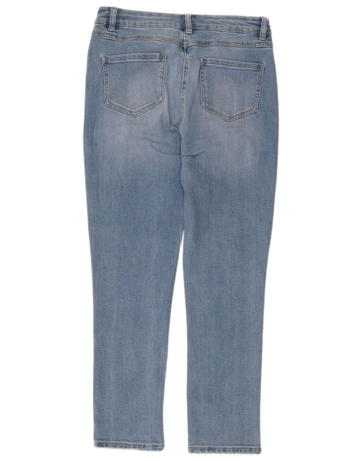 Blugi subțiri pentru femei M&Co UK 12 Medium W32 L27 Blue Bumbac