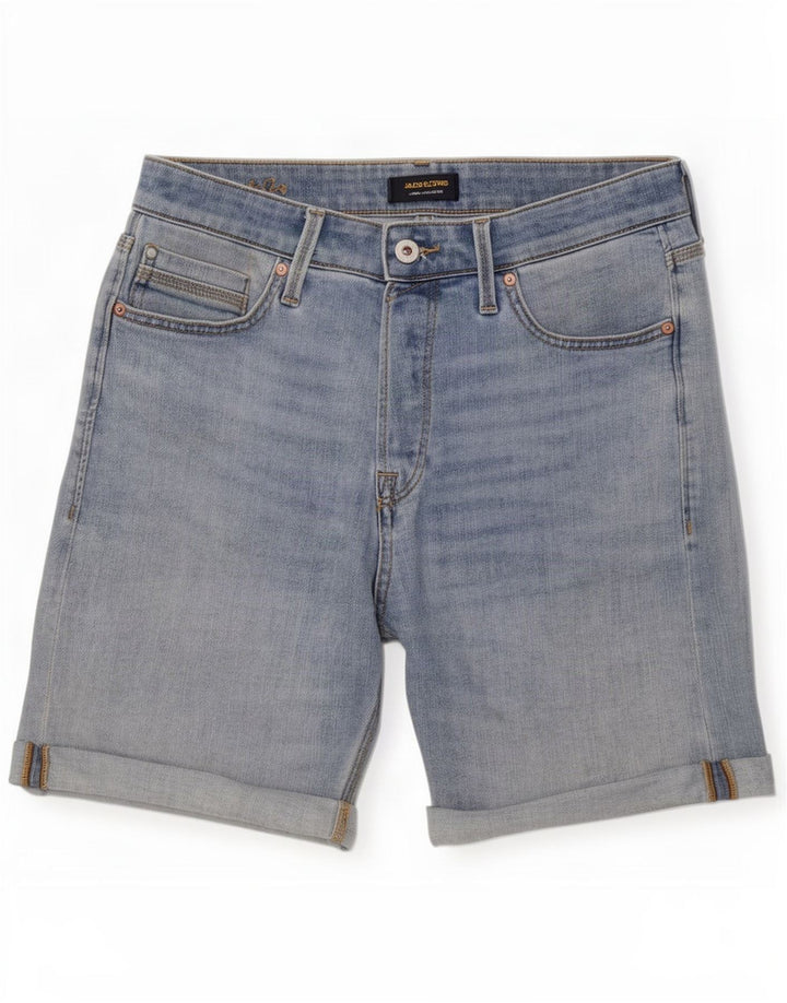 Pantaloni scurți Jack & Jones bărbați din denim mic W29 bumbac albastru