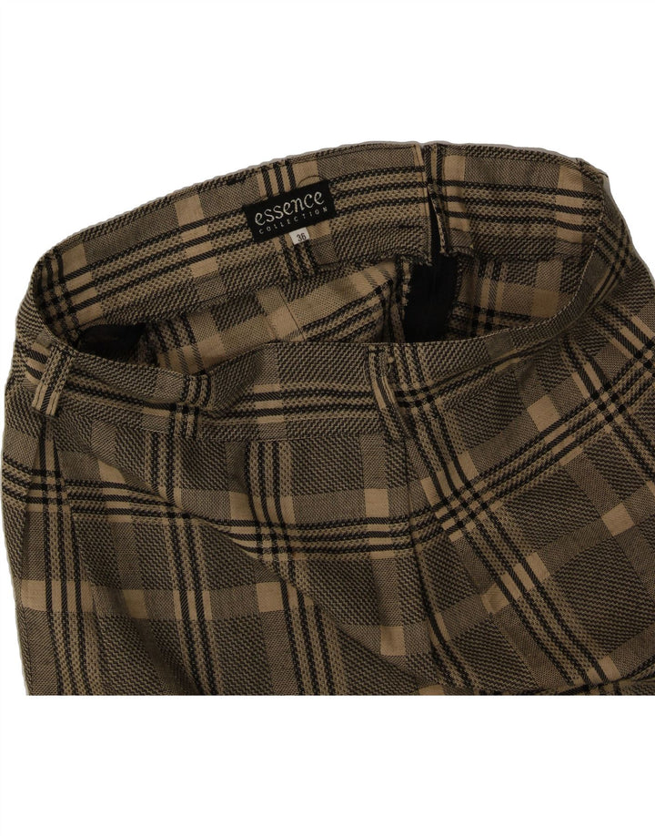VINTAGE Womens Straight Skirt EU 36 Small W28  Beige Check Vintage Vintage and Second-Hand Vintage from Messina Hembry 