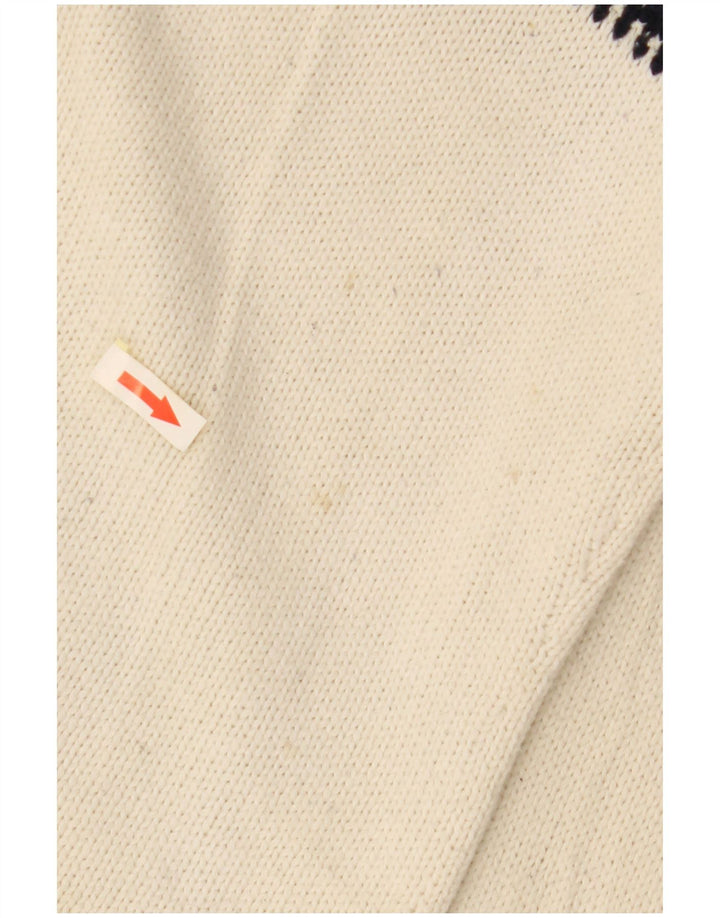 Pulover RALPH LAUREN pentru damă, cu gât de barcă, UK 16, mare, alb