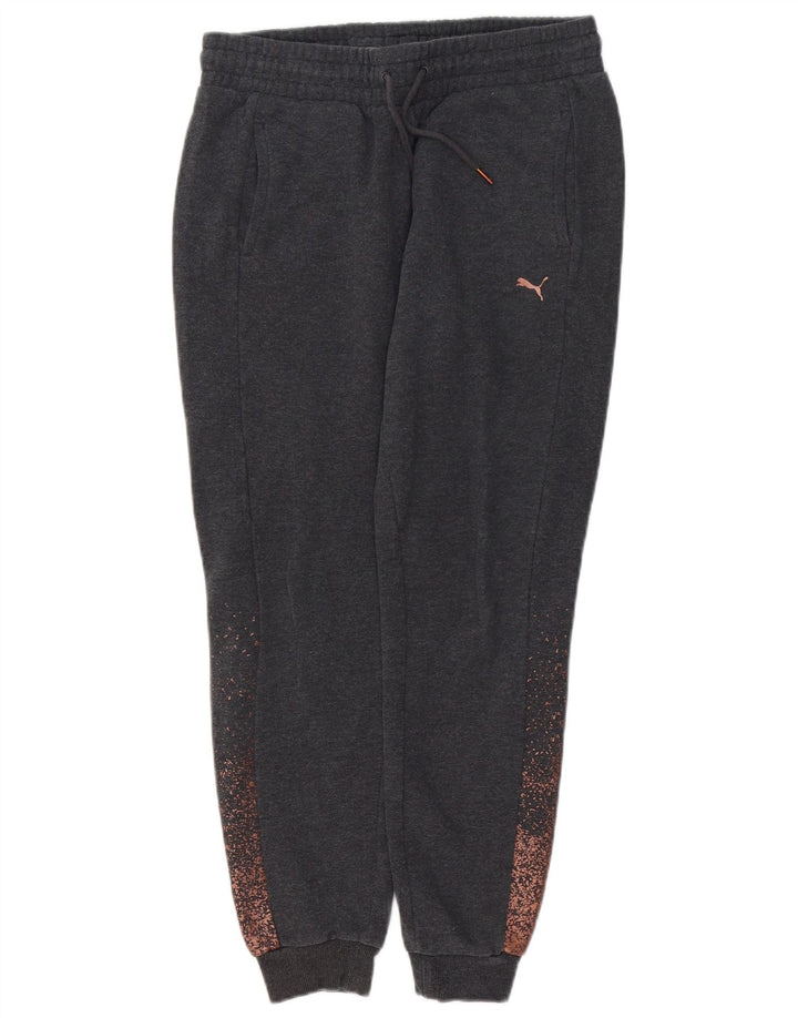 Pantaloni de trening PUMA pentru femei Joggeri UK 14 Medium Grey Spotted
