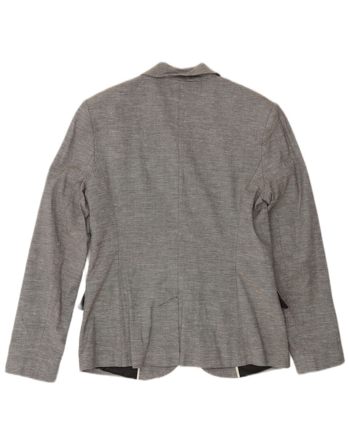 Sacou blazer pentru femei French Connection, cu 2 nasturi, UK 12, gri mediu, cu dungi