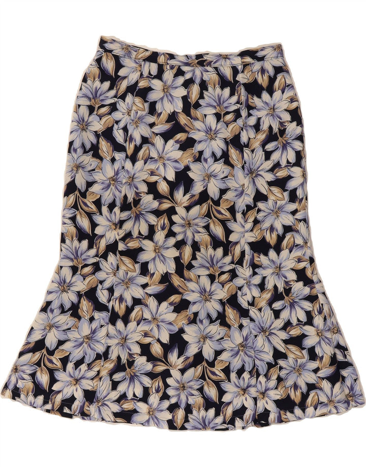 EASTEX Womens A-Line Skirt W27 Small  Black Floral Vintage Eastex and Second-Hand Eastex from Messina Hembry 