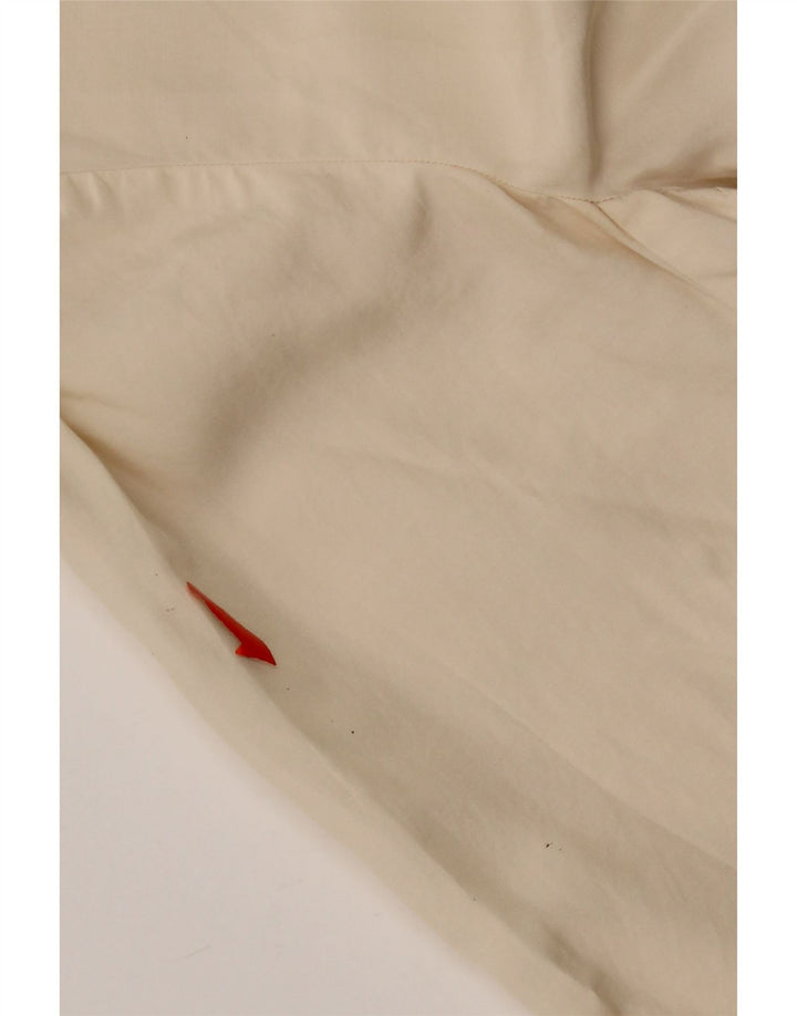 Bluză vintage pentru femei, cămașă crop UK 14 Bej mediu