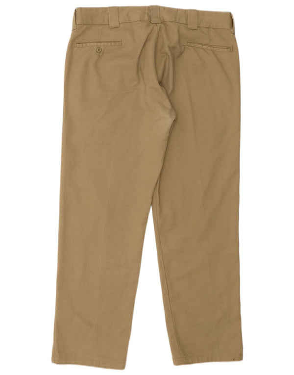 Pantaloni chino drepți pentru bărbați Dickies Slim Fit L38 L31 Kaki