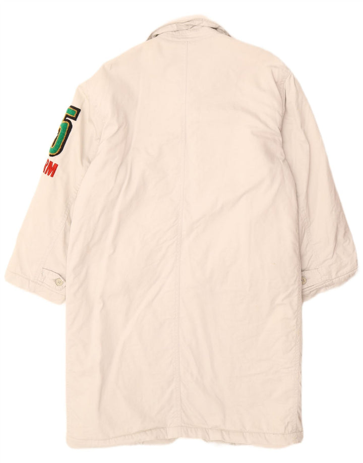 Pardesiu cu grafică uniformă pentru bărbați UK 40 Large White