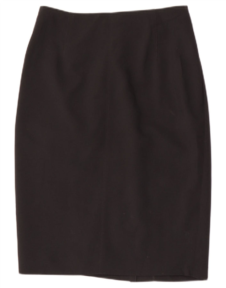 Fusta creion pentru femei Marks & Spencer UK 8 Small W28 Poliester negru