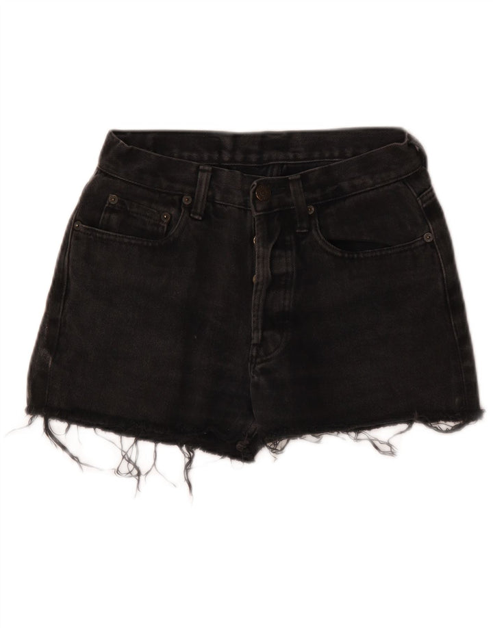 Pantaloni de damă Levi's 501 Denim Hot Pants W29, bumbac mediu negru
