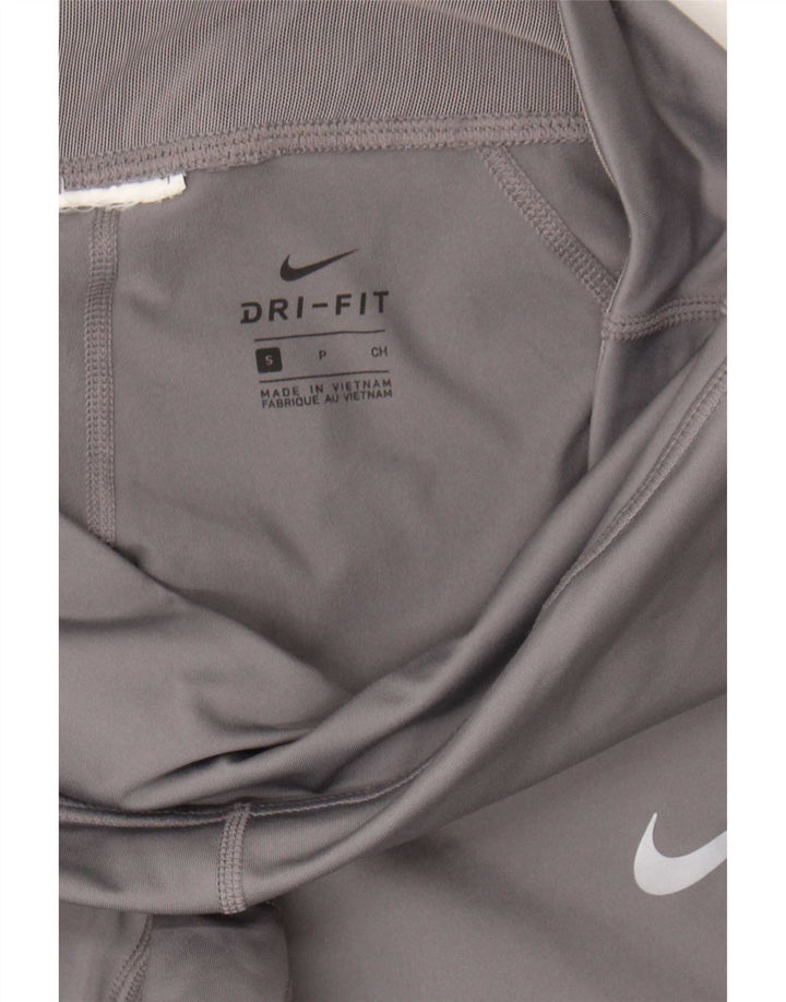 Leggings capri Nike Dri Fit pentru femei UK 10, gri mic