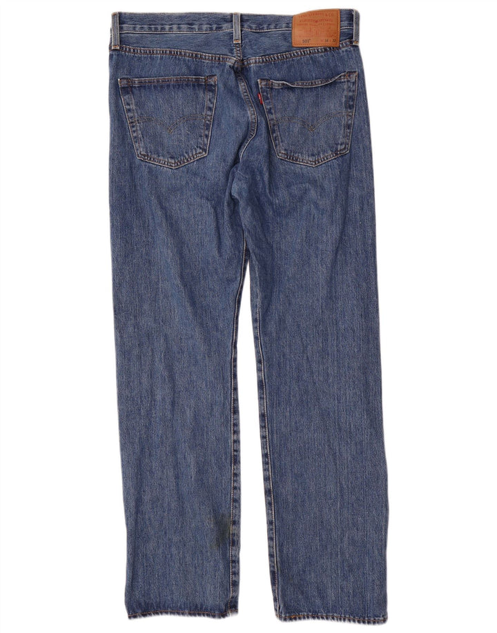 Blugi Levi's 501 Straight pentru bărbați W34 L32 Bumbac albastru