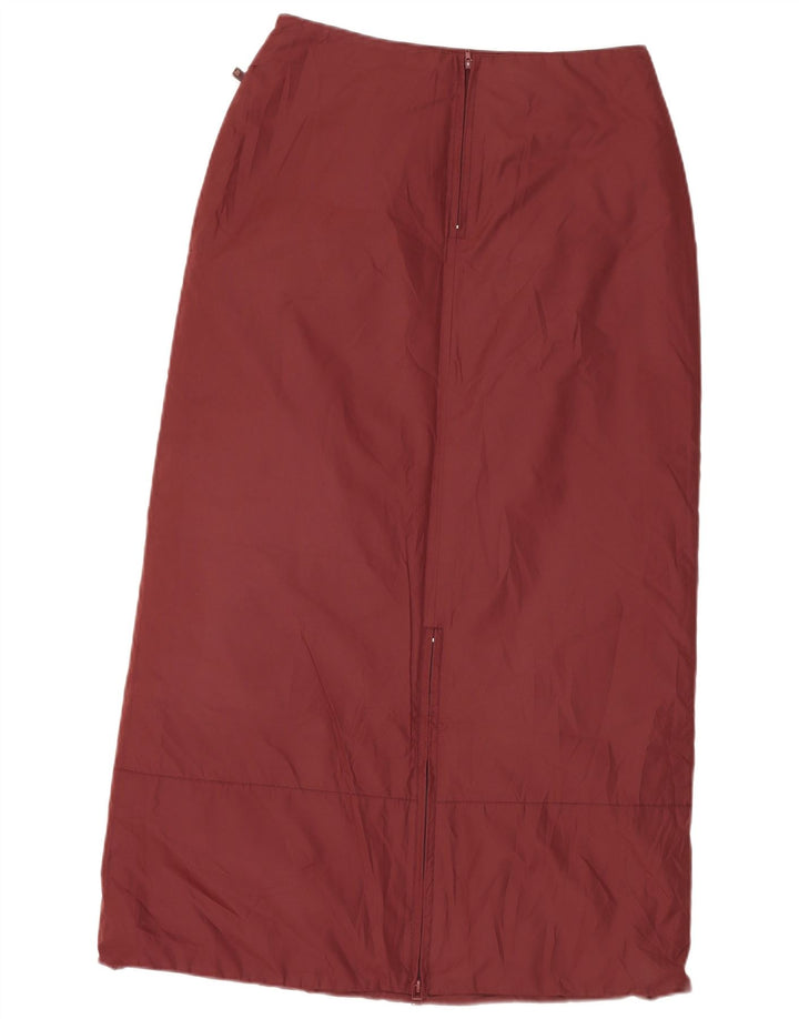 Fusta maxi căptușită pentru femei Invicta UK 12 Medium W30 Bordeaux Poliester