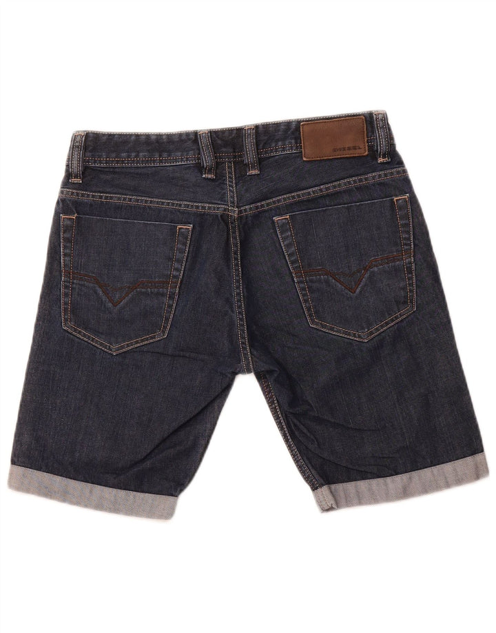 Pantaloni scurți DIESEL Viker-R-Box Denim W28 Medium Bluemarin Bumbac