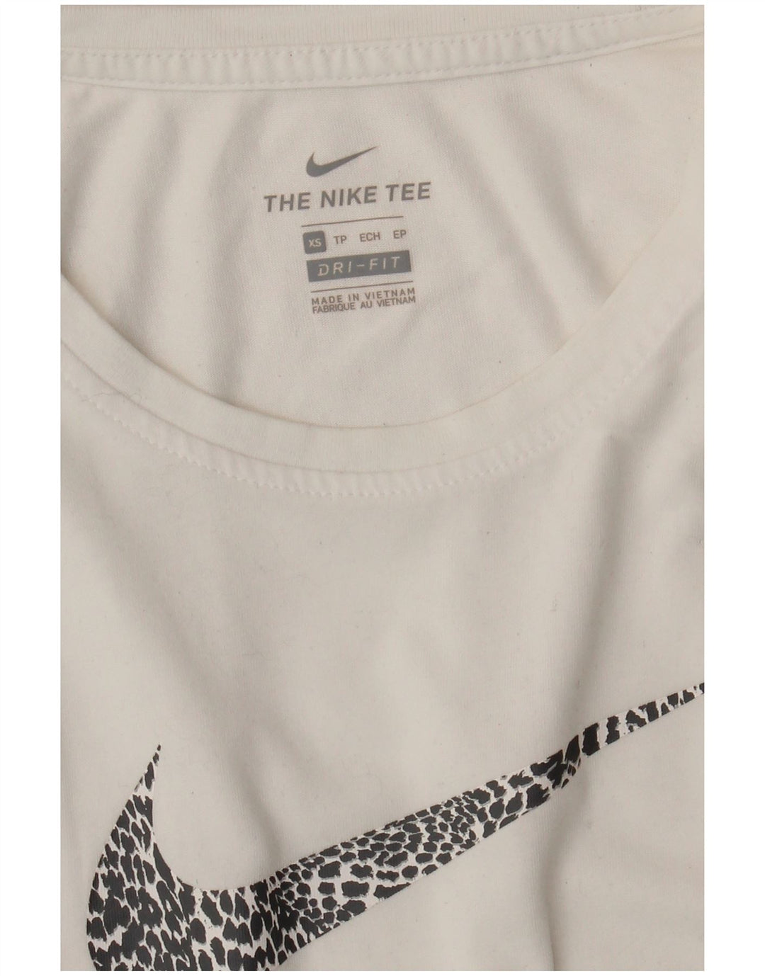 Top cu vestă grafică Dri Fit NIKE pentru femei UK 6 XS alb