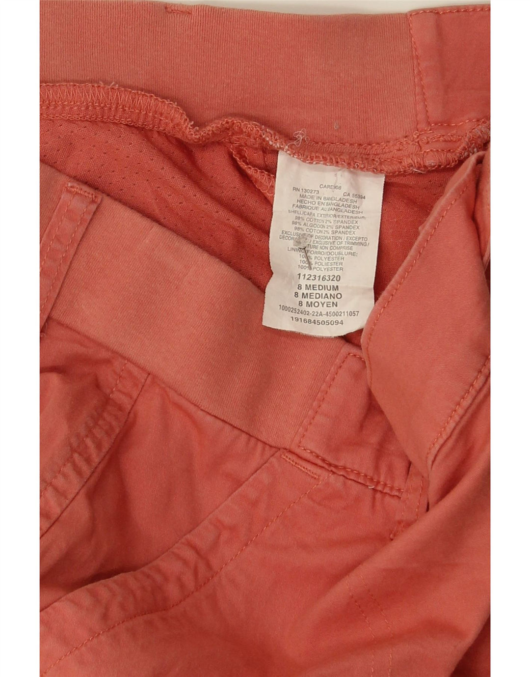LEE Womens Mid Rise Regular Fit Midrise Cargo Skirt US 8 Medium W30 Pink Vintage Lee and Second-Hand Lee from Messina Hembry 