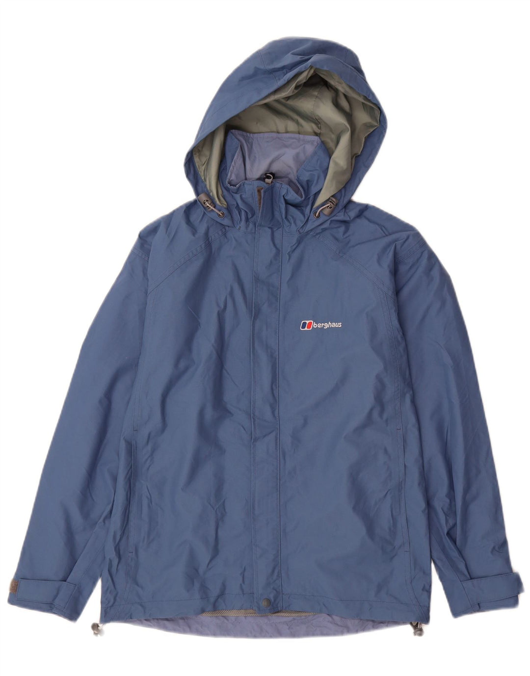 BERGHAUS Jachetă de ploaie cu glugă pentru femei UK 8 Small Blue Nylon