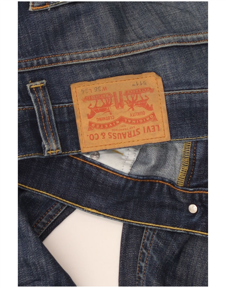 Blugi Levi's 511 Slim pentru bărbați W36 L34 Bumbac albastru