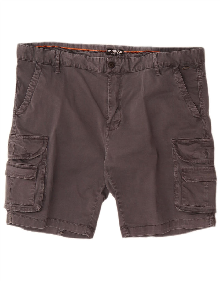 Pantaloni scurți cargo pentru bărbați Brugi IT 56 3XL W50 bumbac gri
