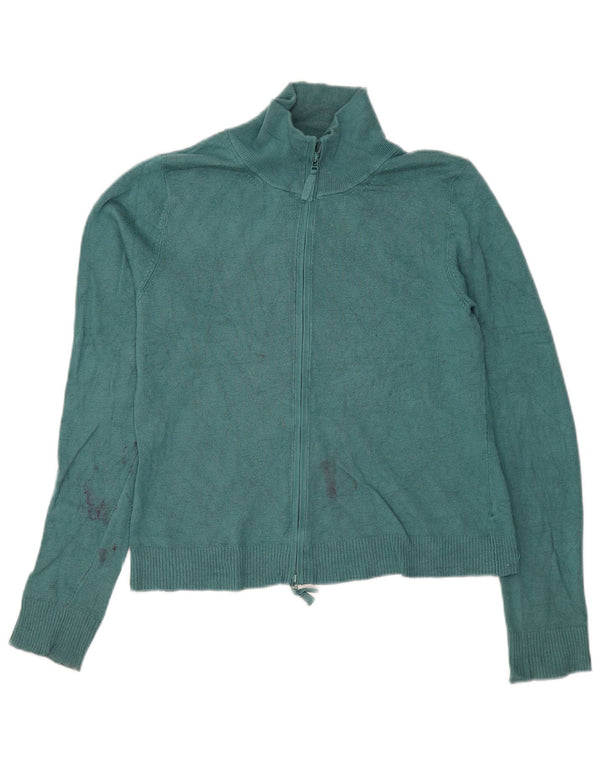 Pulover cardigan pentru femei Zara UK 18 XL, verde, raion