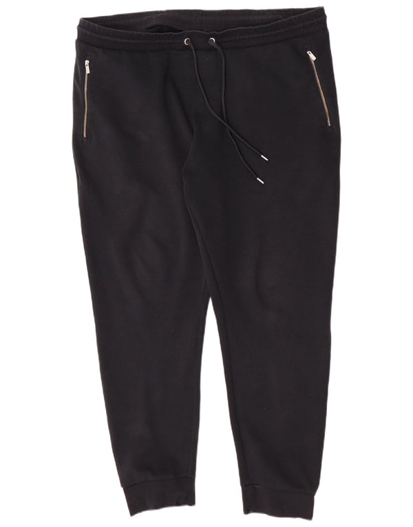 Pantaloni de trening pentru femei Marks & Spencer Autograph Pantaloni de jogging UK 20 2XL Negru