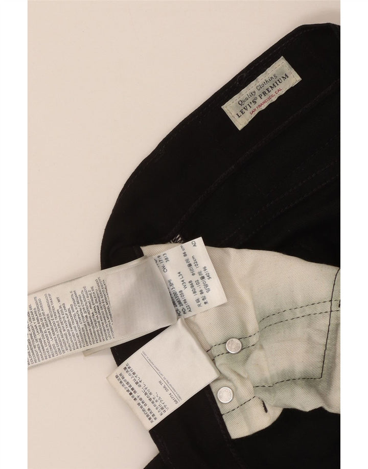 Blugi conici 512 subțiri pentru bărbați LEVI'S L34 L34 bumbac negru