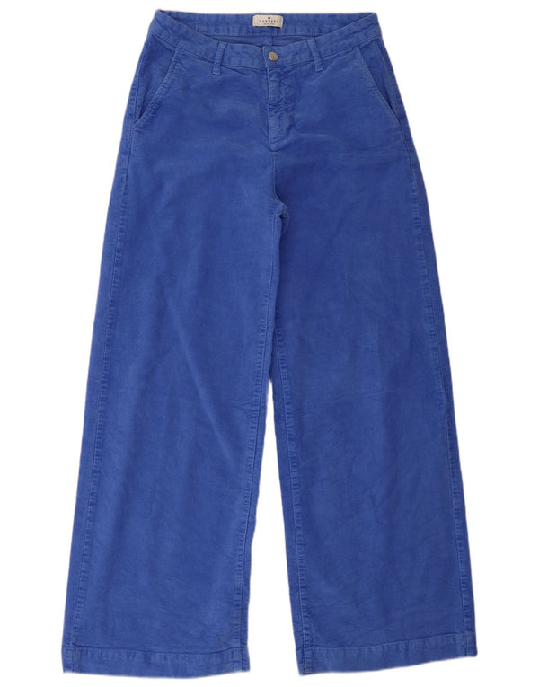Pantaloni pentru femei Carrera din velur cu picioare largi IT 44 Medium W28 L30 Bumbac albastru