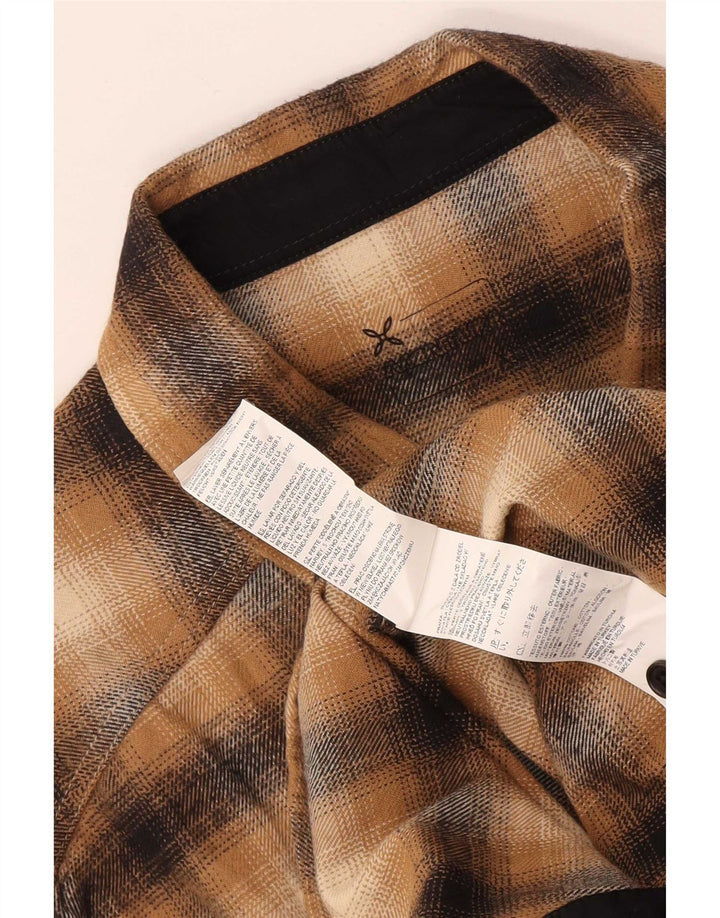 Cămașă de flanel pentru bărbați Montura XL, bumbac cu carouri maro