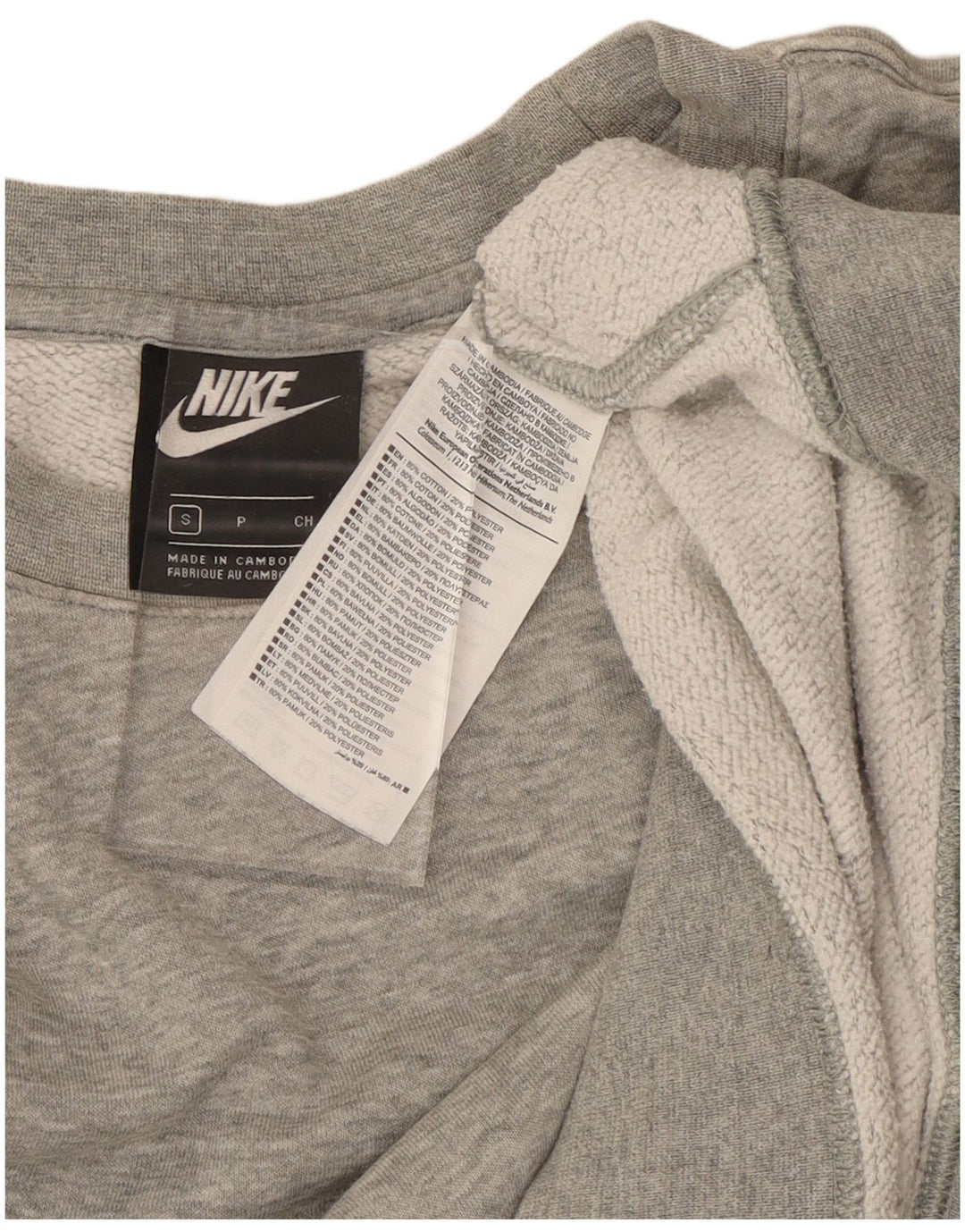 Pulover pentru bărbați NIKE Pulover mic, gri, bumbac