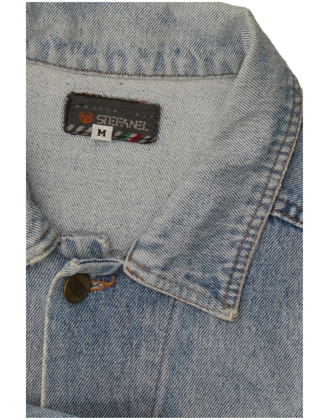 STEFANEL Mens Denim Jacket UK 38 Medium Blue