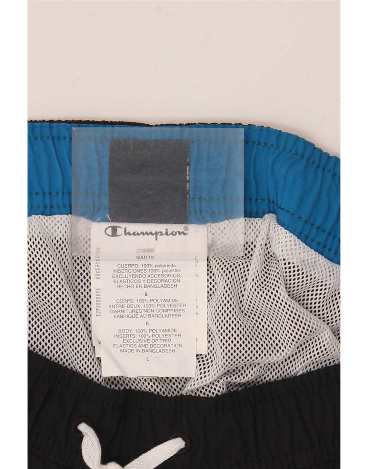 Pantaloni scurți de înot Champion pentru bărbați, mari din poliamidă neagră