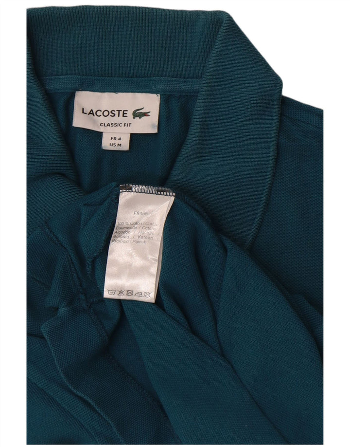 Tricou polo Lacoste Classic Fit pentru bărbați, mărimea 4, bumbac albastru mediu