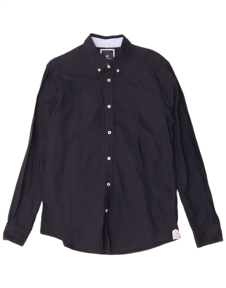 Crew Clothing Cămașă Slim Fit pentru bărbați Bumbac mediu albastru bleumarin