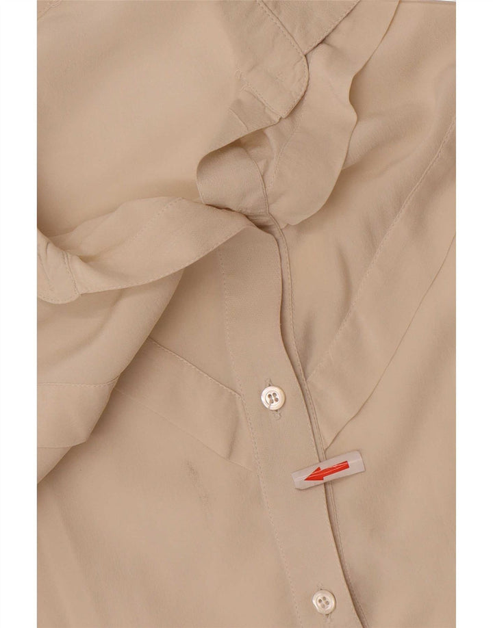 Bluză cămașă vintage pentru femei IT 40 Small Off White