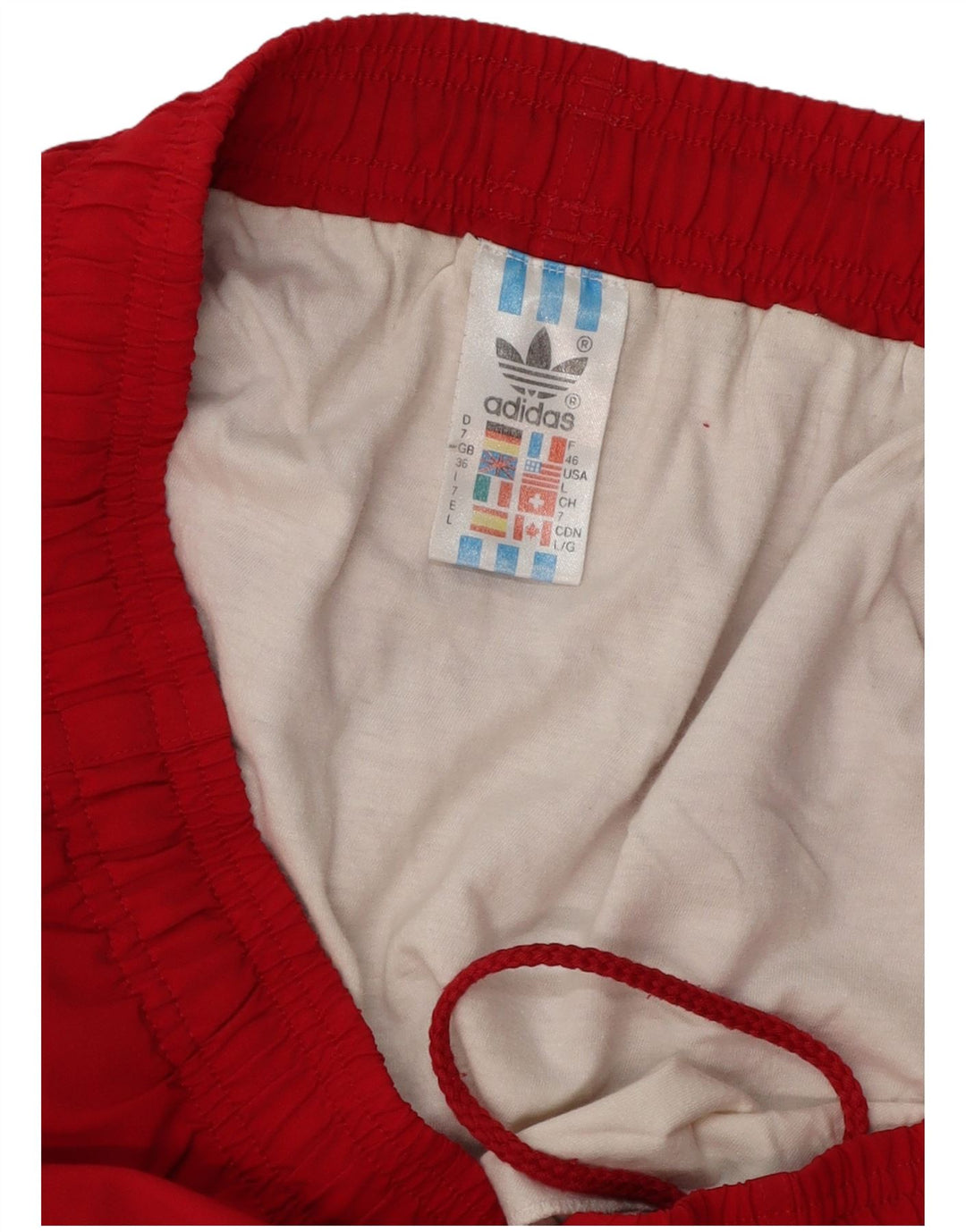 Pantaloni scurți sport adidas pentru bărbați, poliester roșu mare