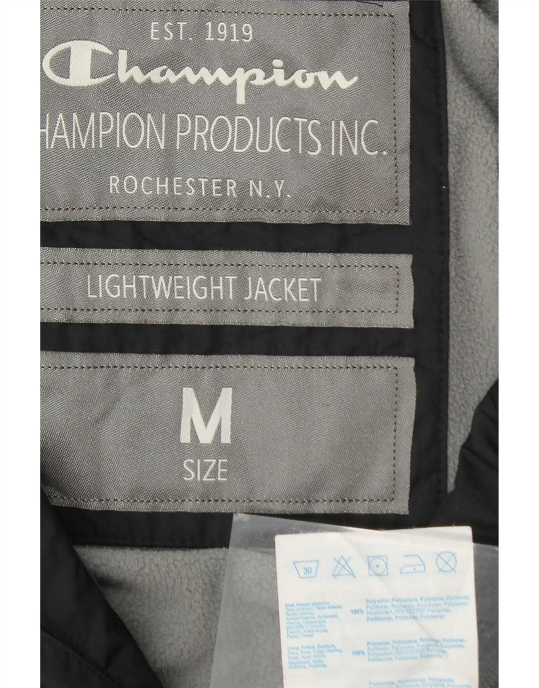 Jachetă bomber cu glugă NY Rochester pentru bărbați CHAMPION UK 38 Medium Black