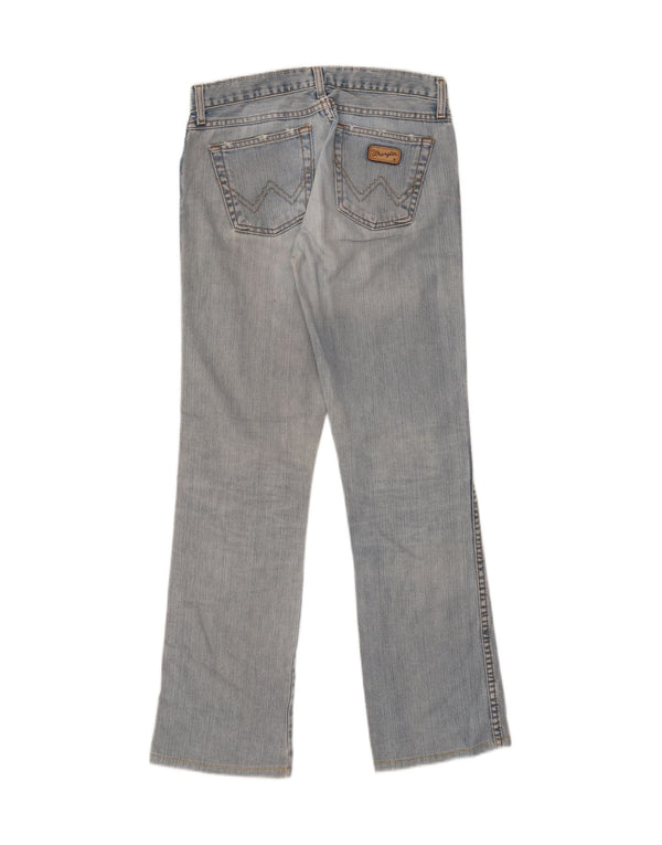 Blugi Wrangler pentru femei Hipster Bootcut W27 L34 Bumbac albastru