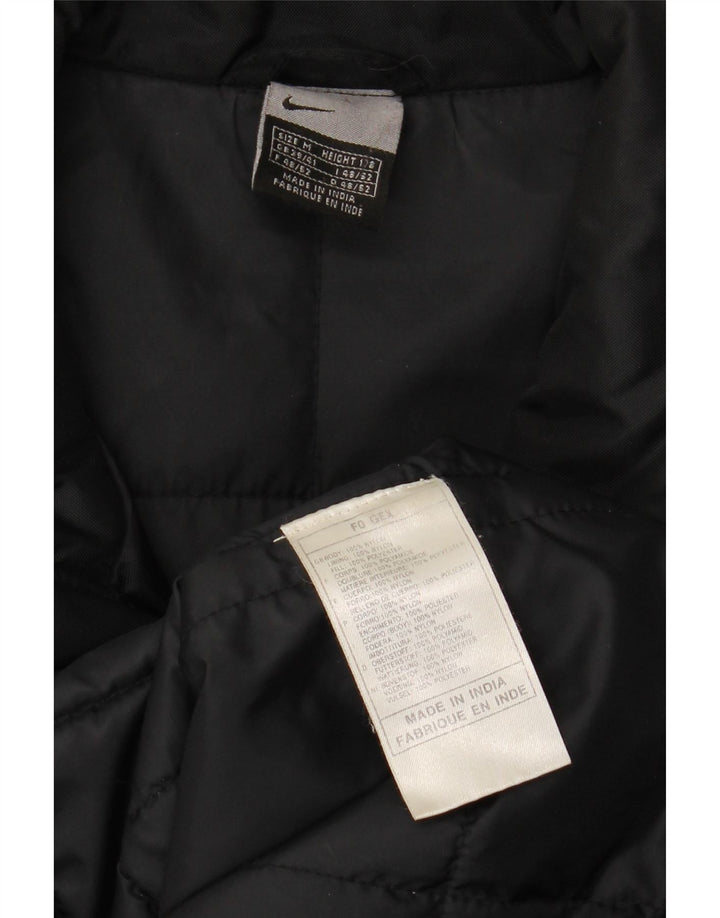 Jachetă grafică NIKE pentru bărbați, Marea Britanie 39/41, nailon mediu negru