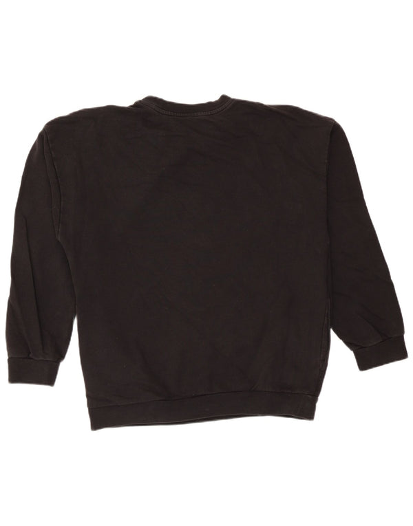 Pulover supradimensionat cu grafic pentru femei Adidas UK 6 XS bumbac negru