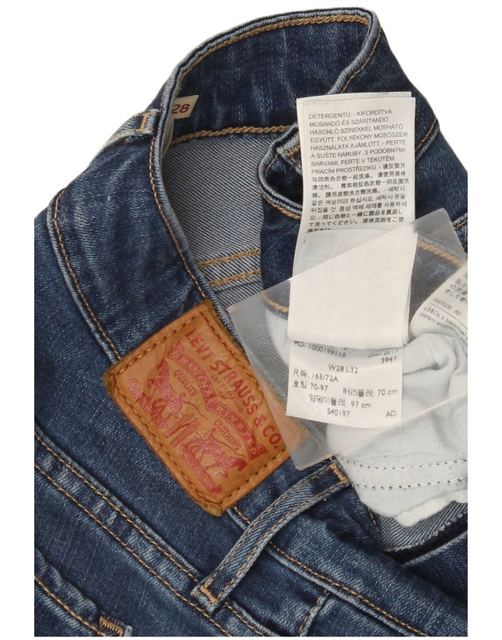 Blugi slim pentru femei Levi's W28 L28 Blue Lyocell