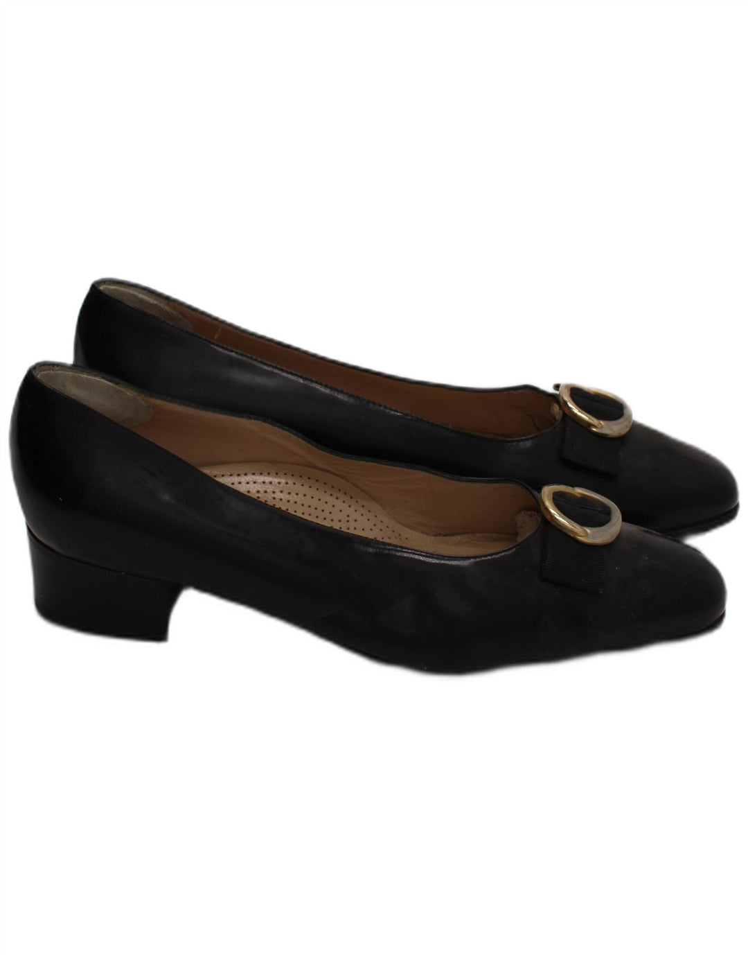 Valle Verde Femei Piele Ballet Flat Mărimea UK 6 Piele Neagră