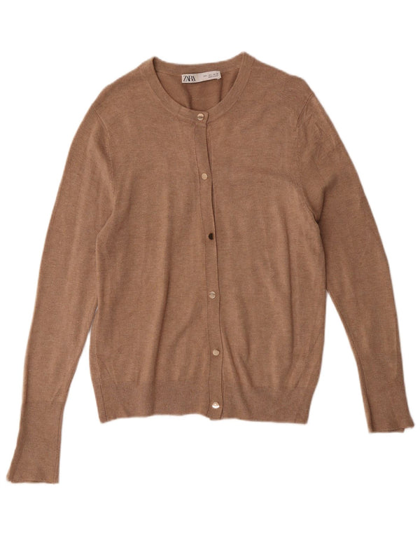 Pulover cardigan pentru femei Zara UK 14 Maro mare
