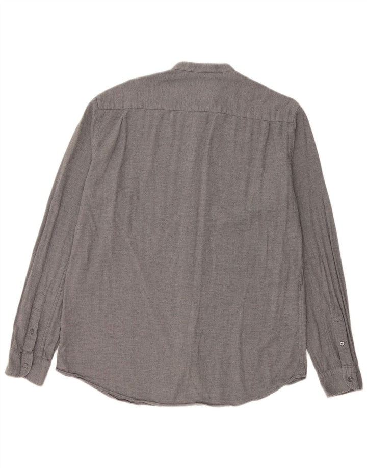 Cămașă Massimo Dutti pentru bărbați, mare, gri Herringbone