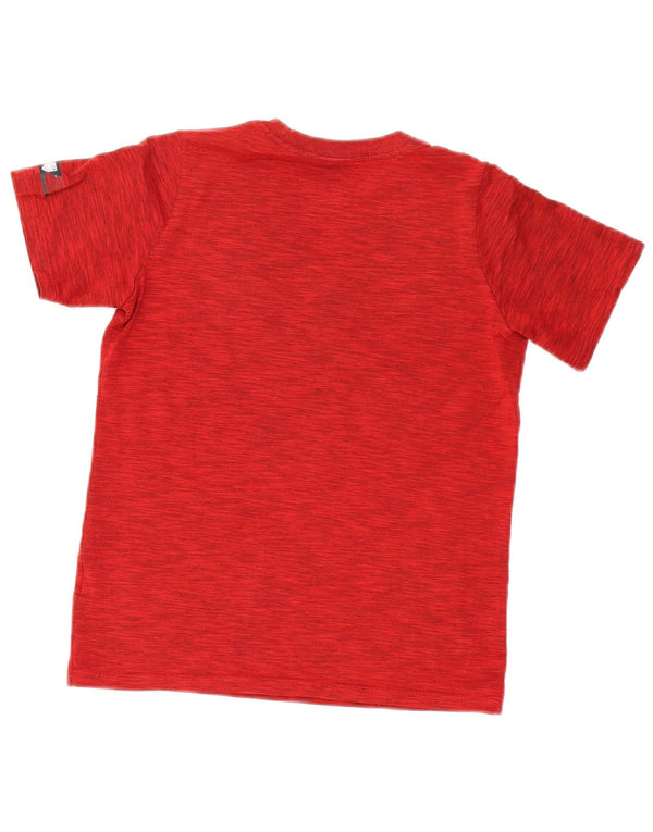 Tricou grafic Nike Dri Fit pentru băieți Top 10-11 ani, mediu roșu cu pete