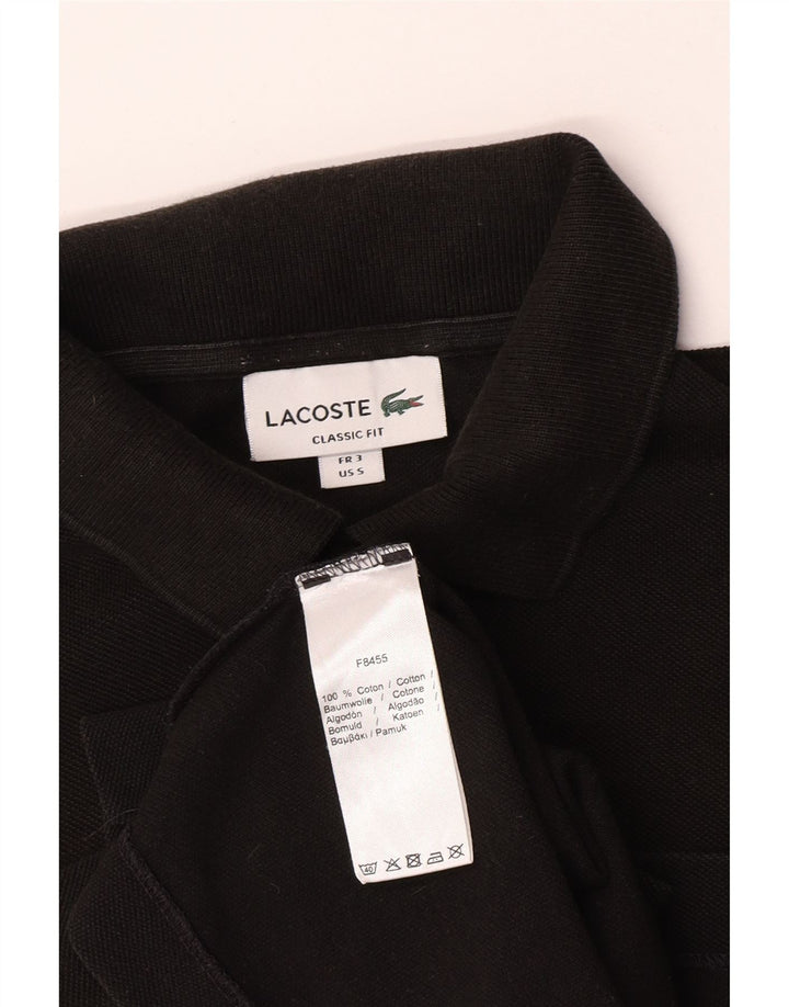 Tricou polo Lacoste Classic Fit pentru bărbați, mărimea 3, bumbac negru mic