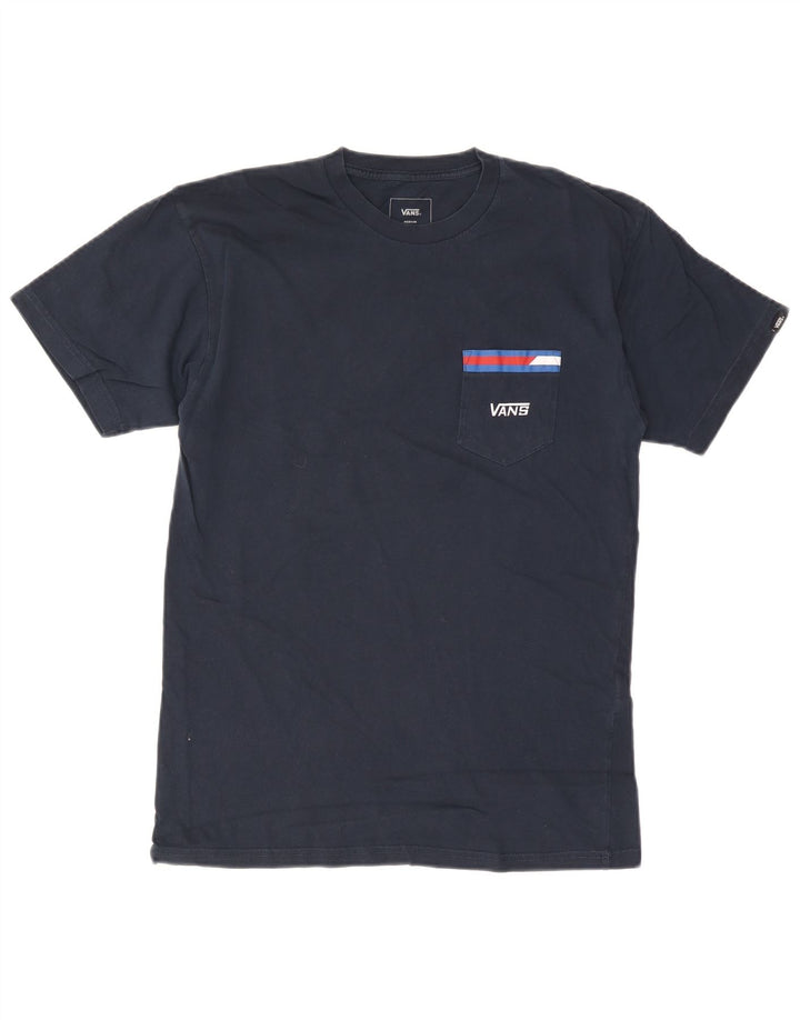 Tricou VANS Classic Fit pentru bărbați Top mediu din bumbac bleumarin
