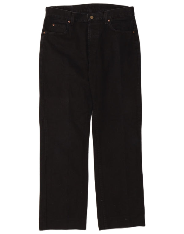 Blugi drepti pentru bărbați Lee W33 L30 bumbac negru