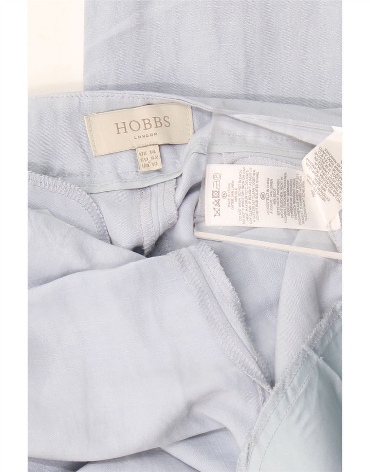 HOBBS Pantaloni chino conici pentru femei cu talie înaltă UK 14 Large W34 L28 Blue